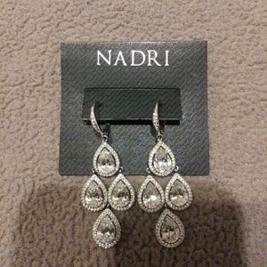 Nadri chandelier teardrop earings